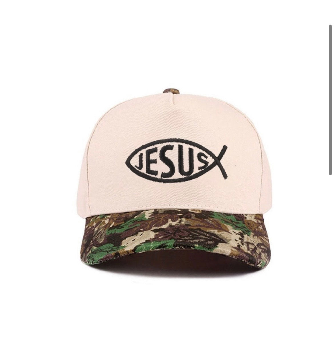 Jesus fish camo hat