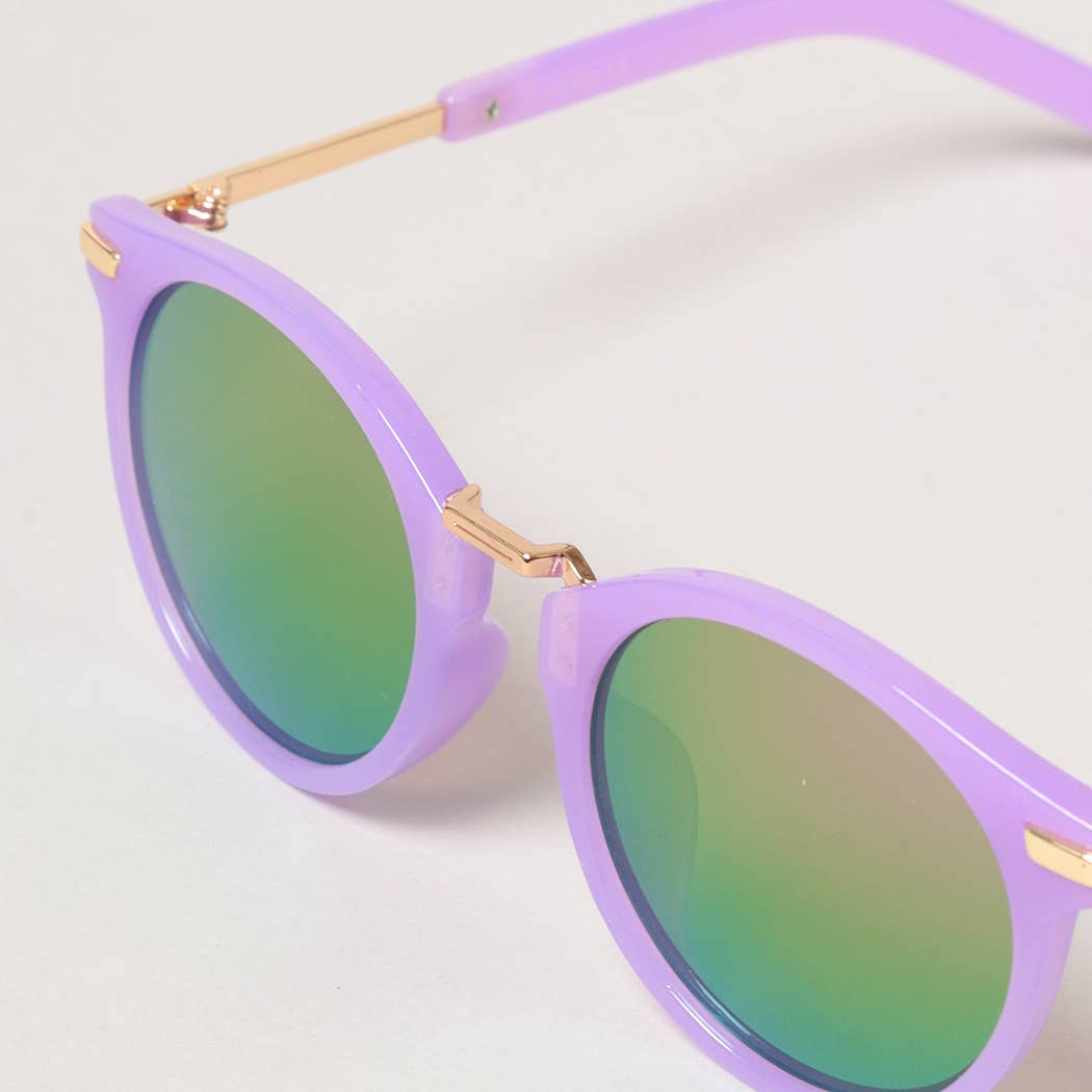 Kid's Round Color Tinted Sunglasses