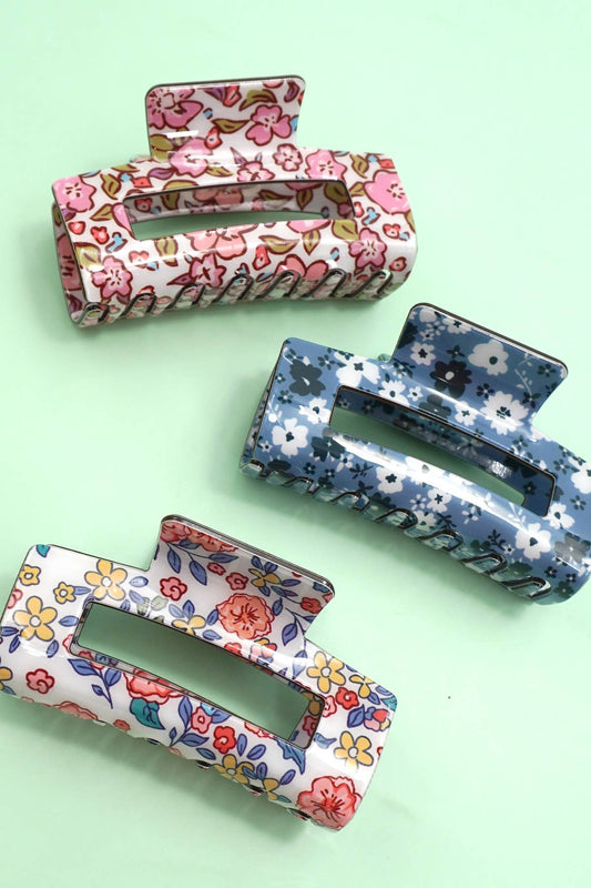 Floral Claw Clip