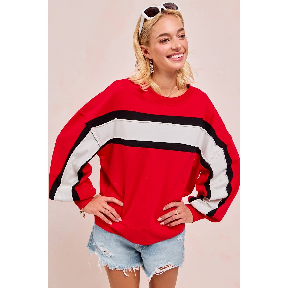Gameday colorblock top