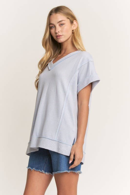 Raw Edge Detail Top