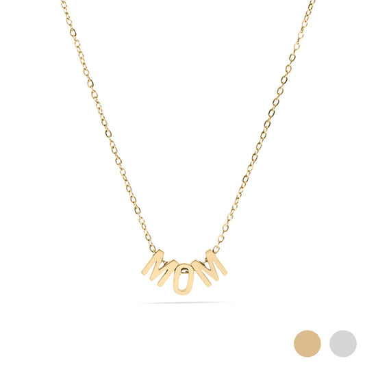 18K Gold Stainless Steel Mom Necklace