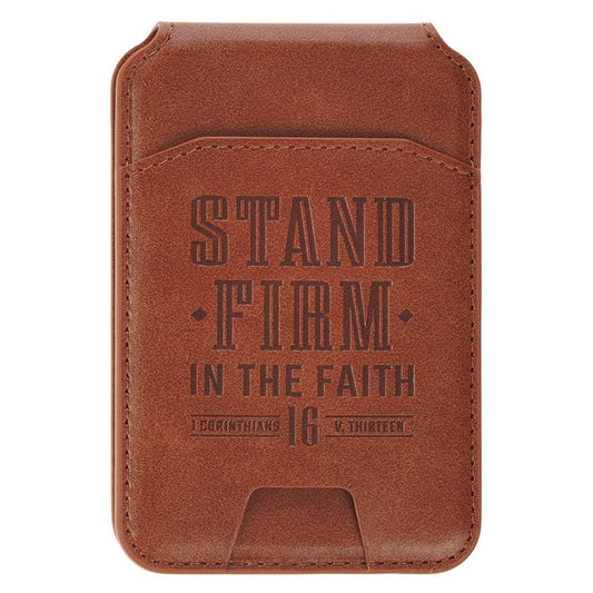 Phone Wallet Magnetic Stand Firm 1 Cor. 16:13