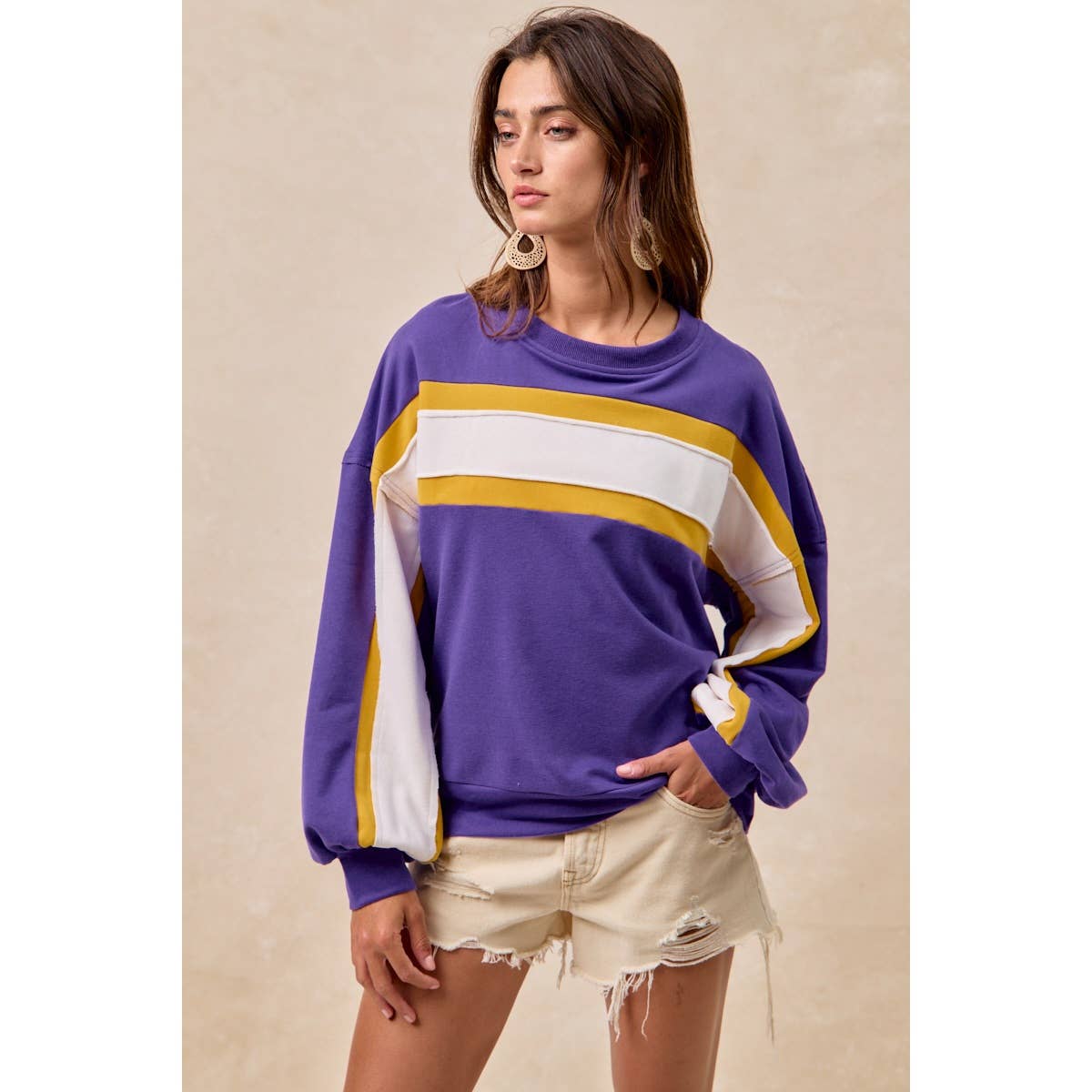 Gameday colorblock top