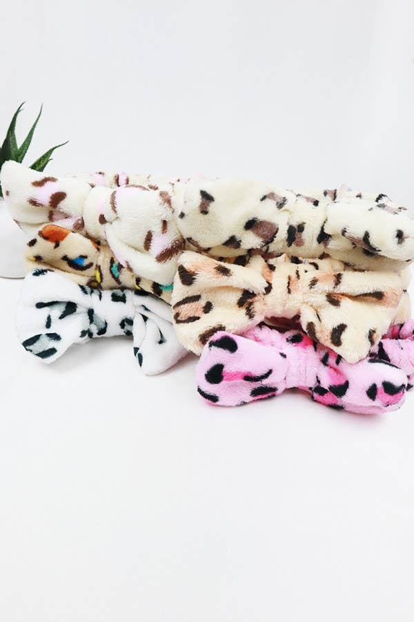 Leopard Print Shower Headwrap