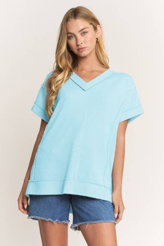Raw Edge Detail Top