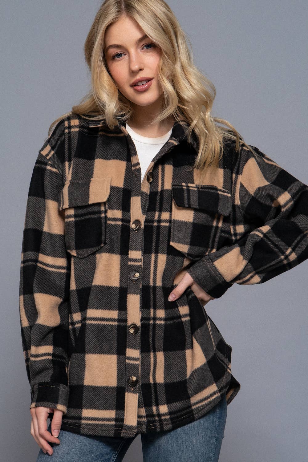 Plaid Fleece Shacket