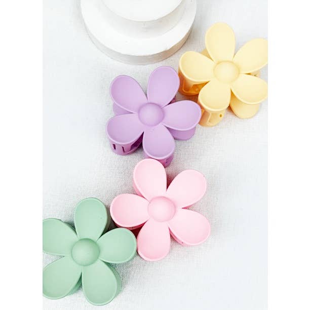 Pastel Tone Daisy Hair Clips