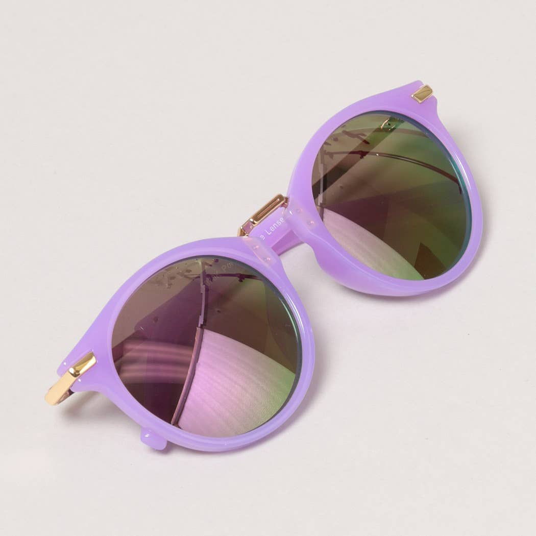 Kid's Round Color Tinted Sunglasses