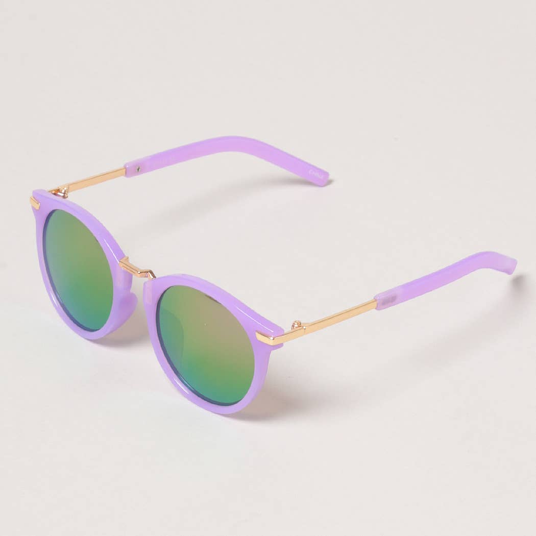 Kid's Round Color Tinted Sunglasses