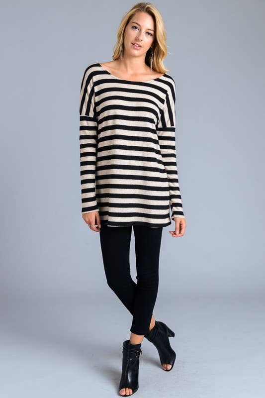 Vanilla Bay Tunic With Elbow Patches