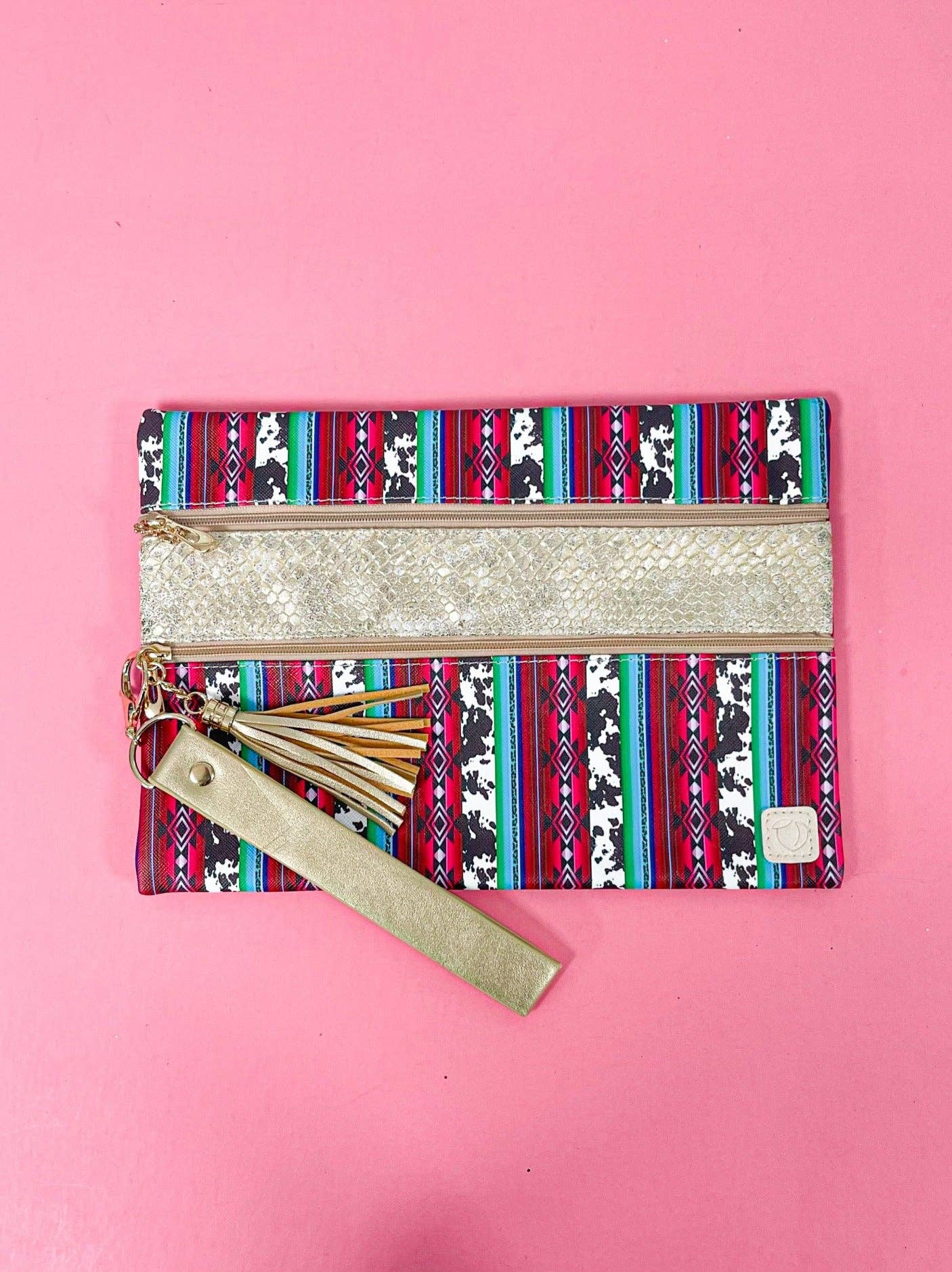 Texas Girl Double Zipper Bag