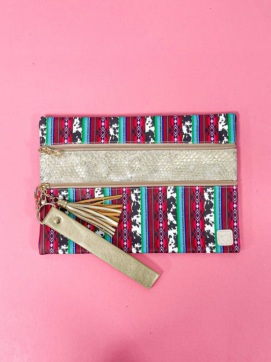 Texas Girl Double Zipper Bag