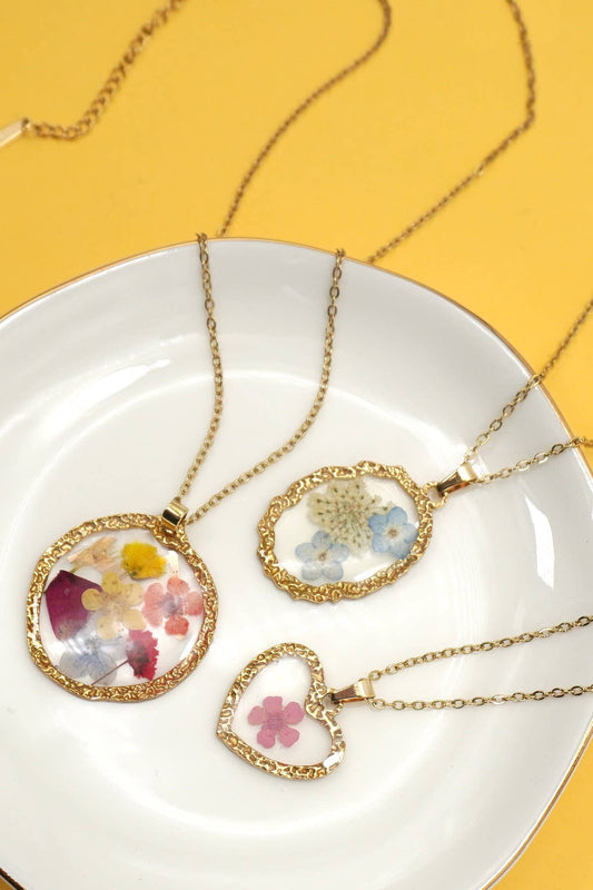 Pressed Floral Necklace