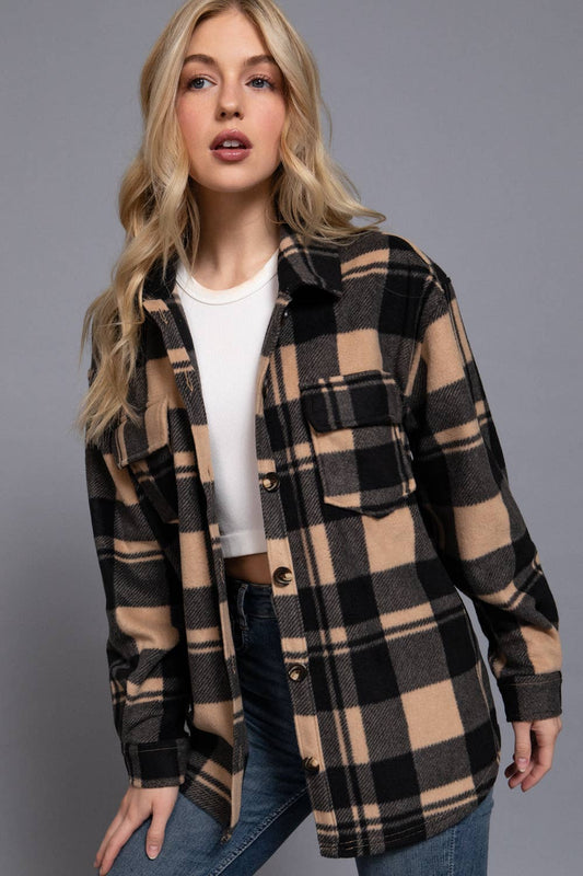 Plaid Fleece Shacket