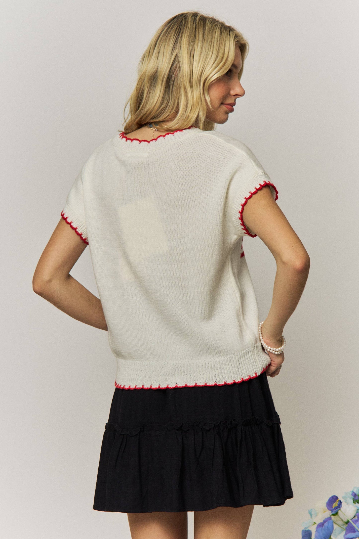 American flag knit sweater