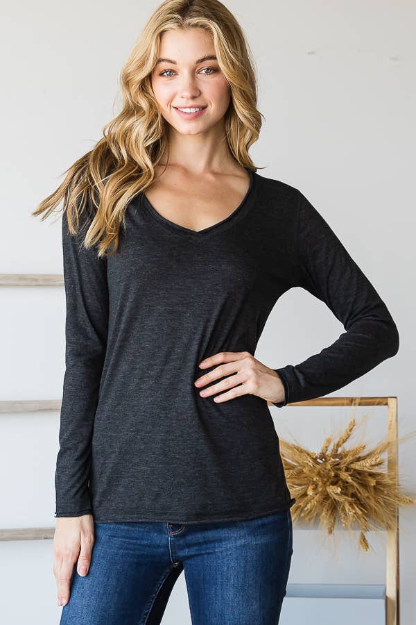 V114-1 RAW EDGE TEE