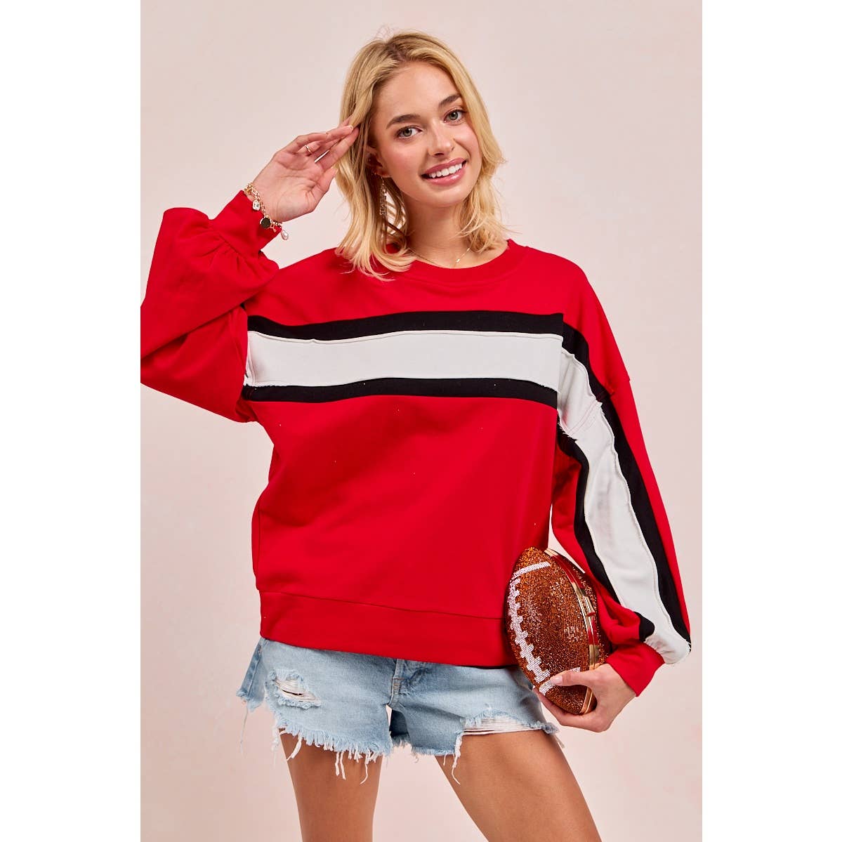 Gameday colorblock top