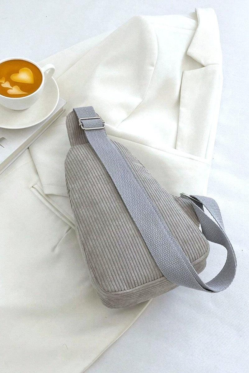 Corduroy vintage crossbody sling bag