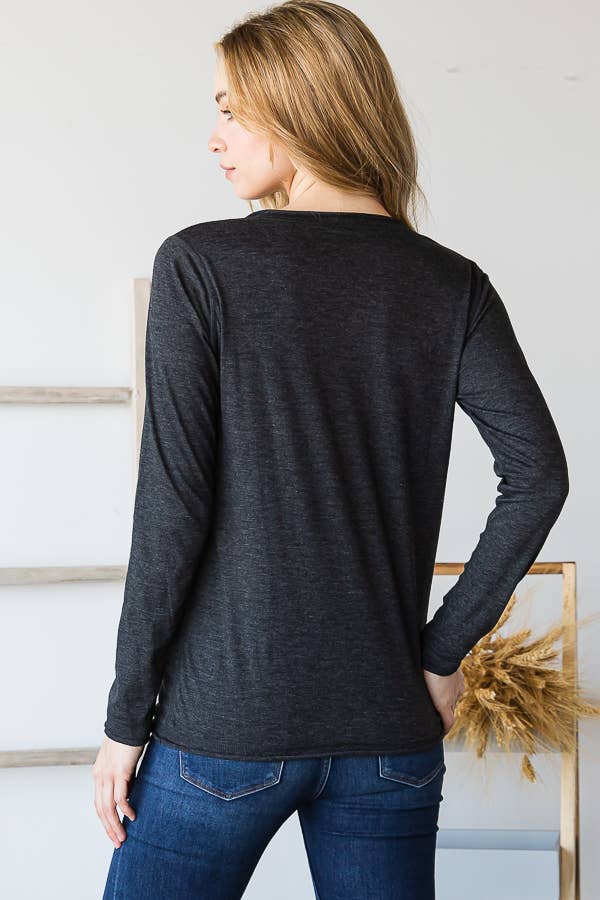 V114-1 RAW EDGE TEE