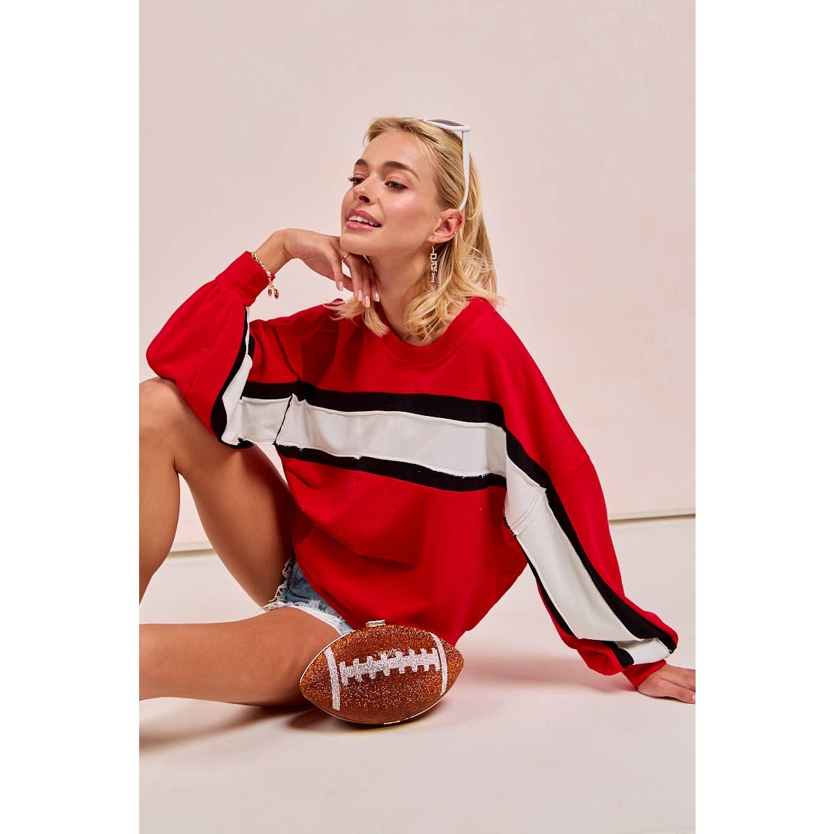 Gameday colorblock top