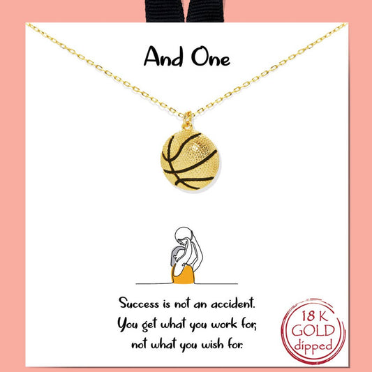 And One Basketball Necklace