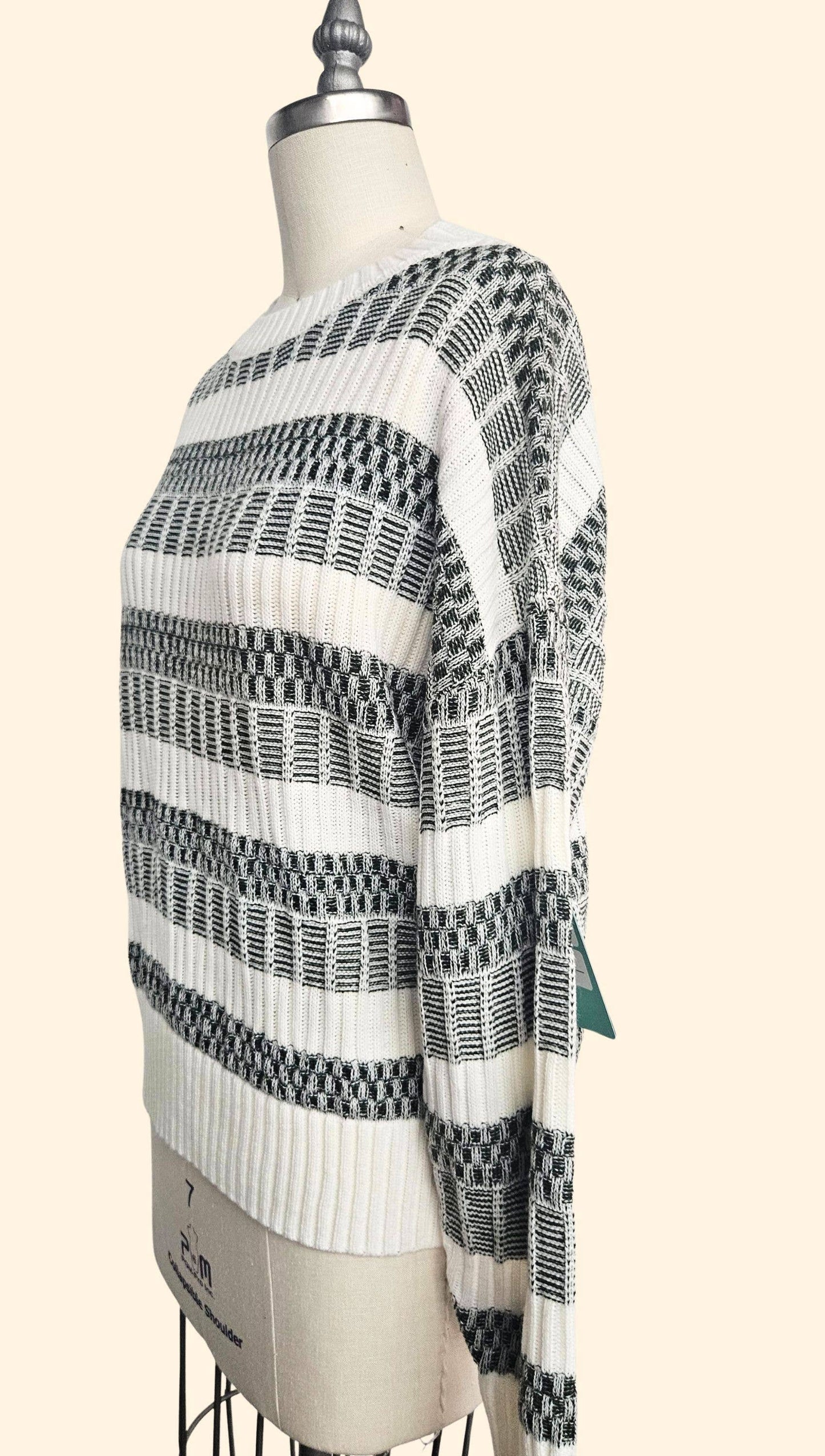 Olive striped sweater