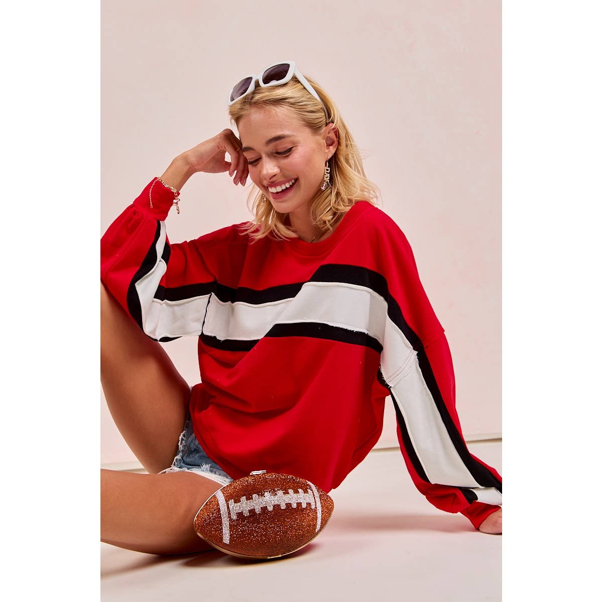Gameday colorblock top