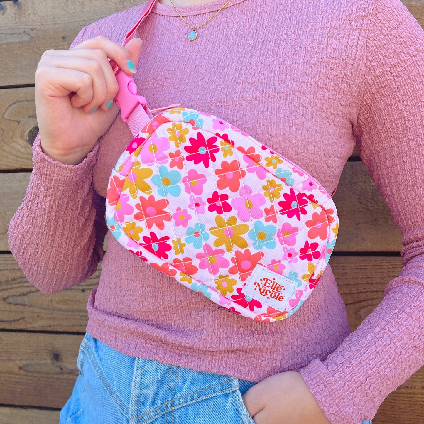 Quilted Belt Bag - Retro Florals