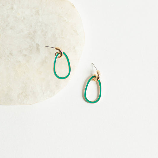 Ava Earring - Emerald