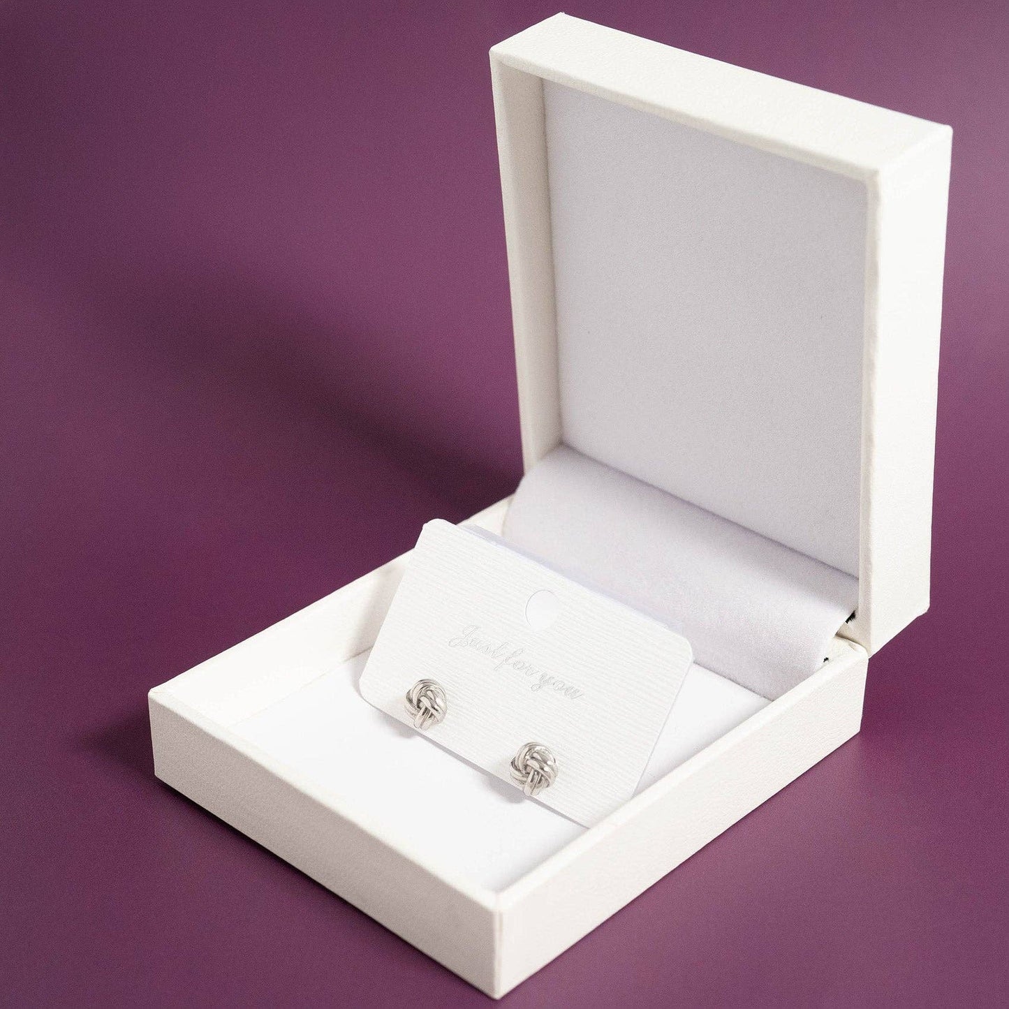 18K Gold Stainless Steel Knot Stud Earrings