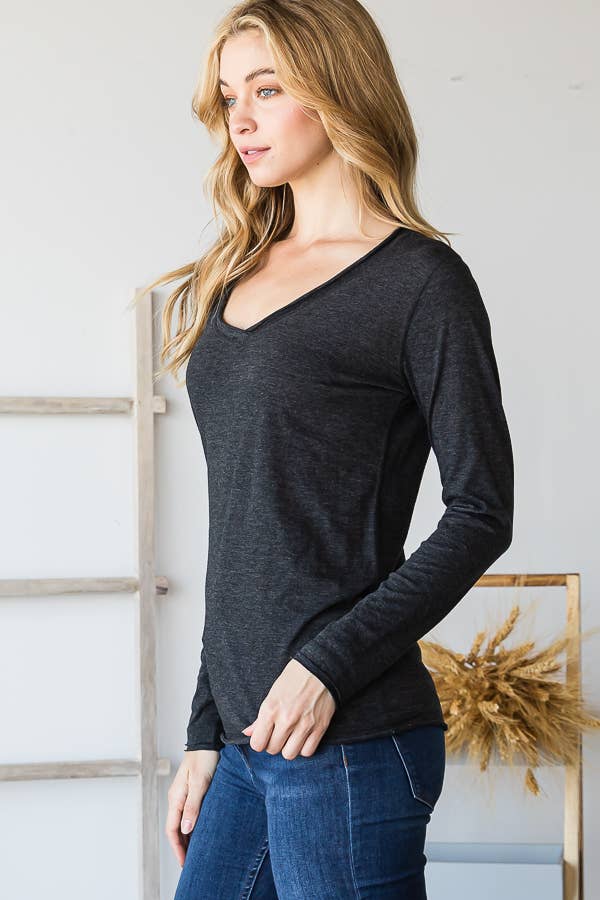 V114-1 RAW EDGE TEE
