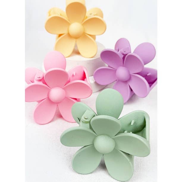 Pastel Tone Daisy Hair Clips