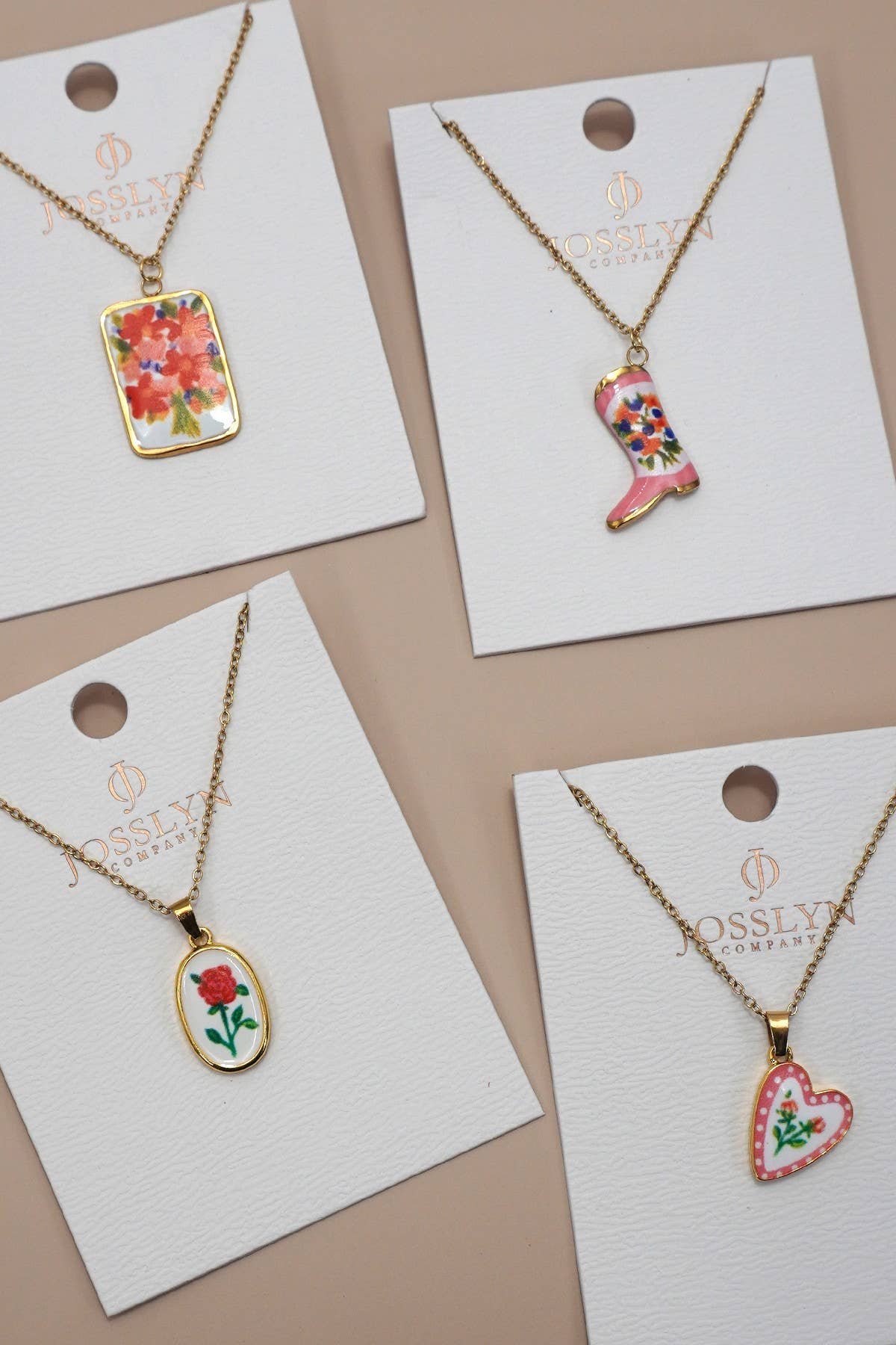 Vintage Painted Necklace