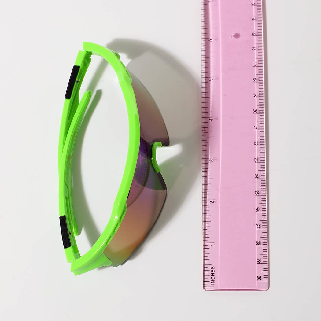 Sport Wraparound Shield Sunglasses