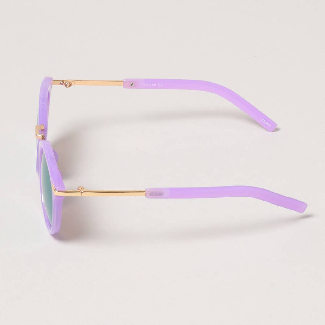 Kid's Round Color Tinted Sunglasses