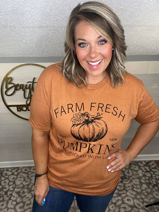 Pumpkin fall graphic tee