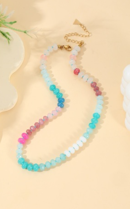 Colorful beaded necklace