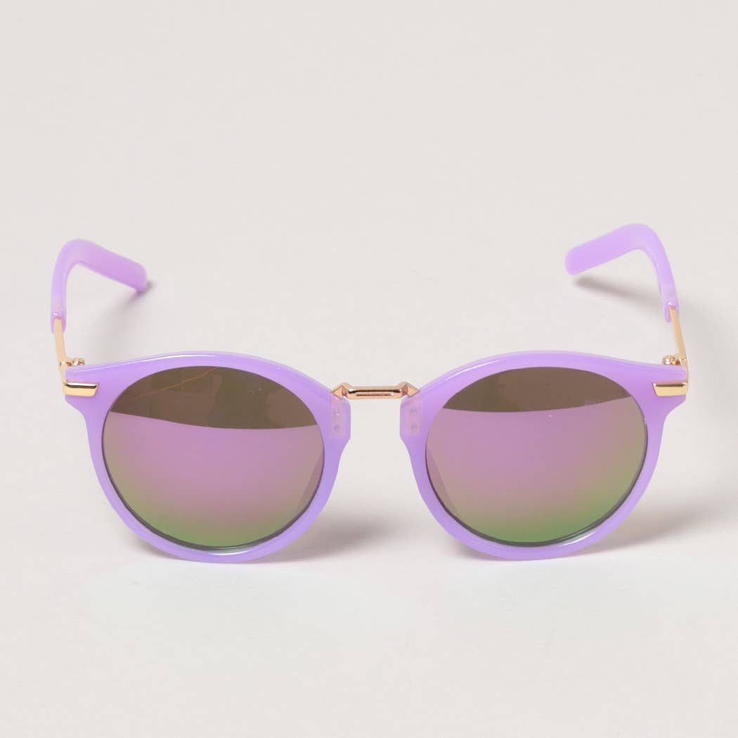 Kid's Round Color Tinted Sunglasses