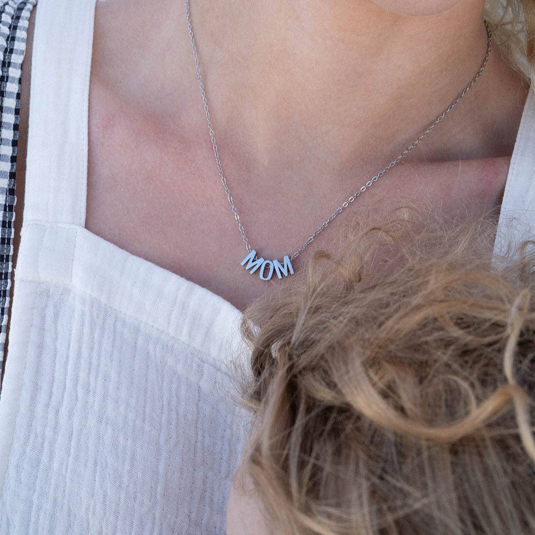 18K Gold Stainless Steel Mom Necklace