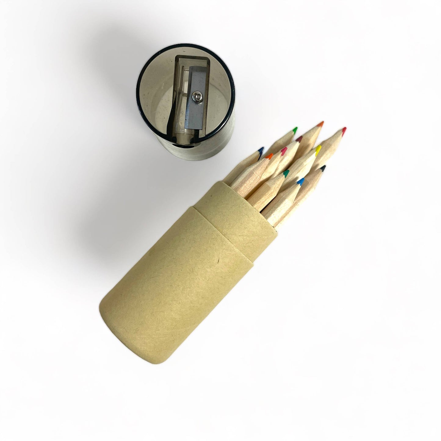 Mini Travel Compact Colored Pencils with Sharpener