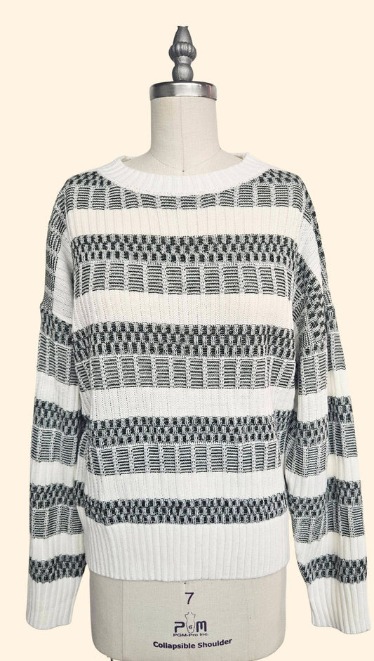 Olive striped sweater