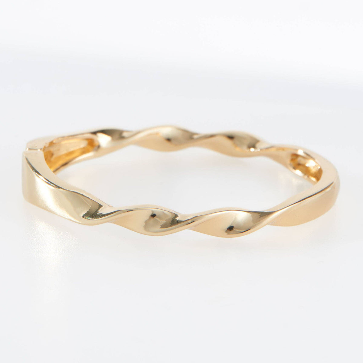 Twisted Hinged Cuff Bracelet