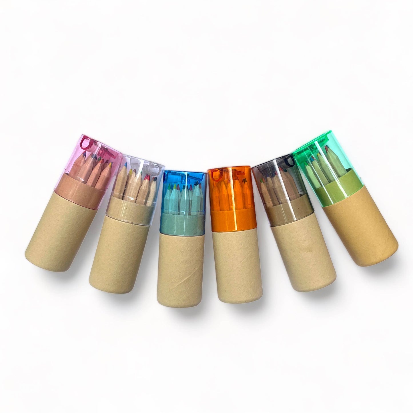 Mini Travel Compact Colored Pencils with Sharpener