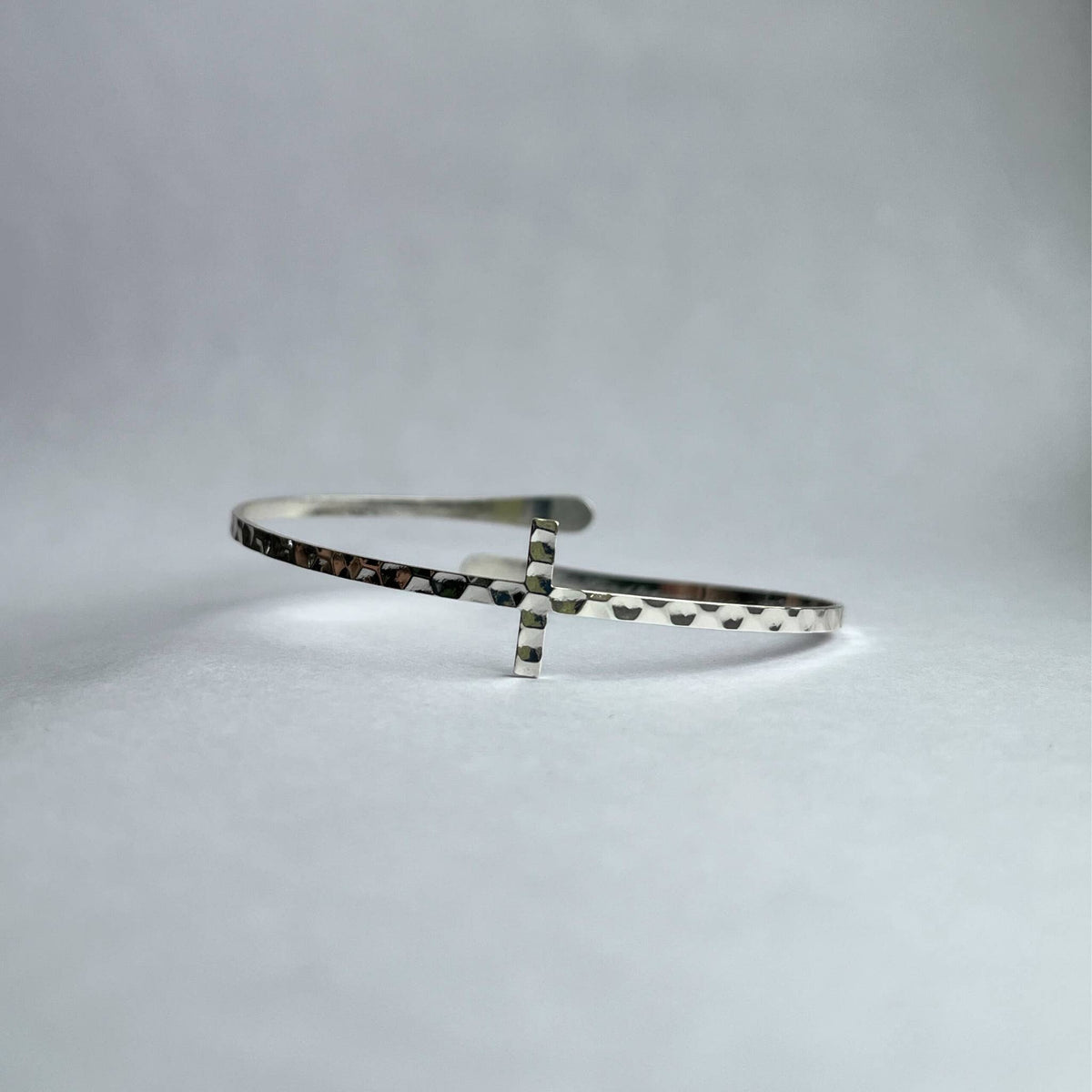 Terra Inspirational Cross Bangle Bracelet