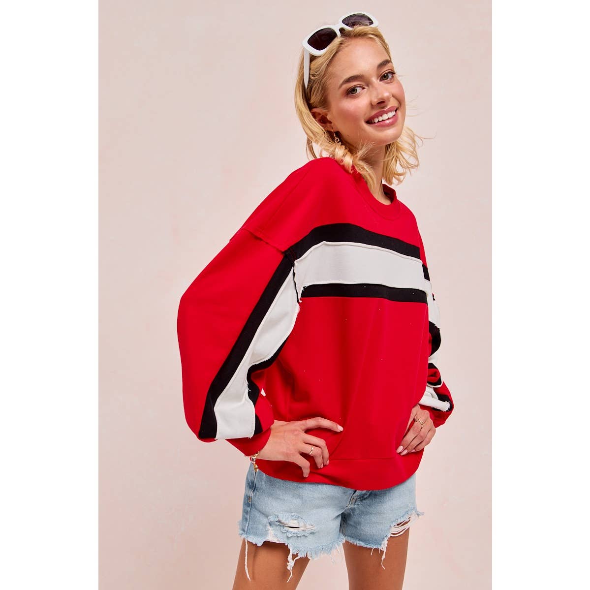 Gameday colorblock top