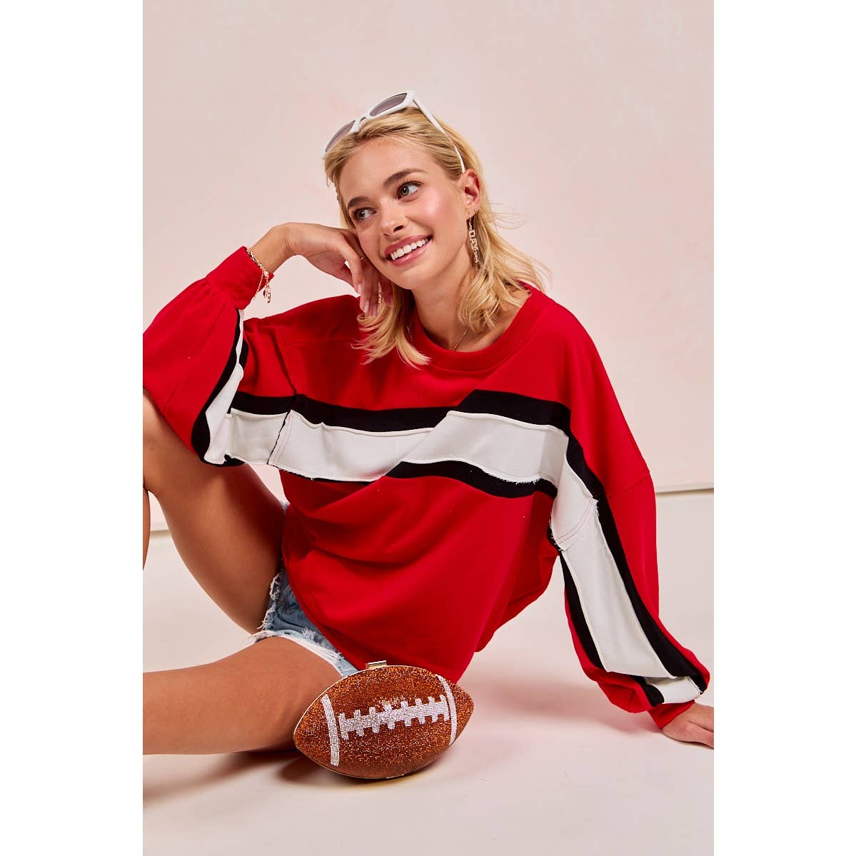 Gameday colorblock top