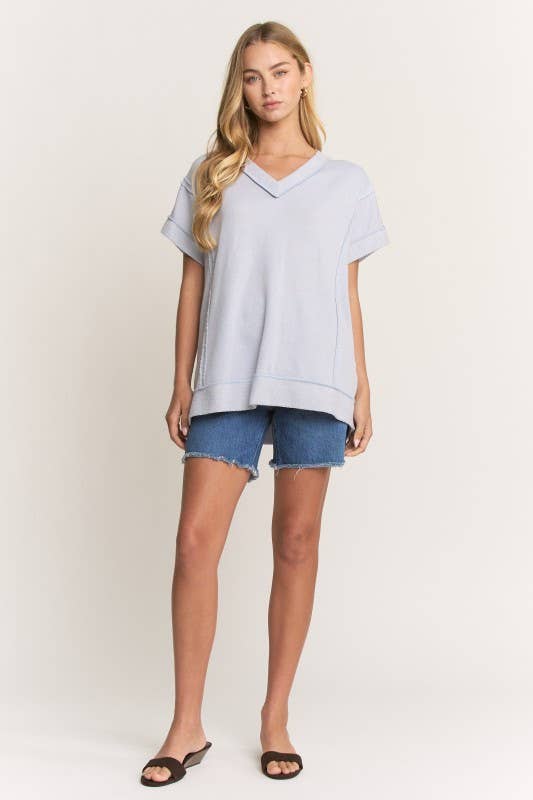 Raw Edge Detail Top