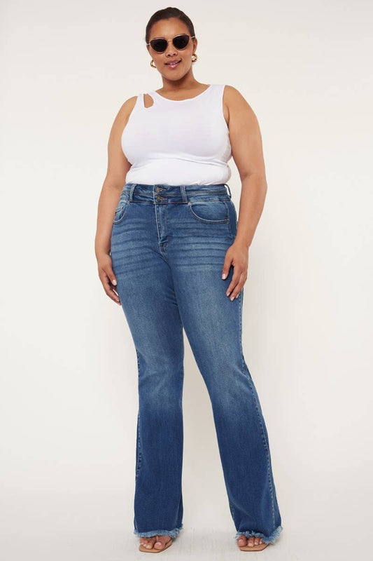 Kan Can Plus high rise side panel bootcut