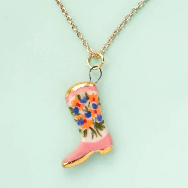 Vintage Painted Necklace